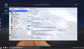 screenshot of mx linux fluxbox sysinfo