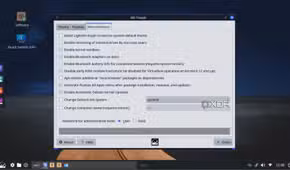 screenshot of mx linux fluxbox tweaks