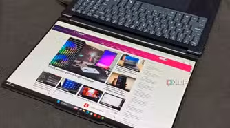 RTX Spark laptop opened flat so the keyboard sits above the display