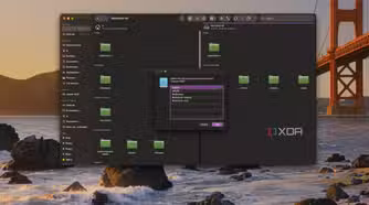 Screenshot of a file manager on macOS showing barious SMB shares available to set up