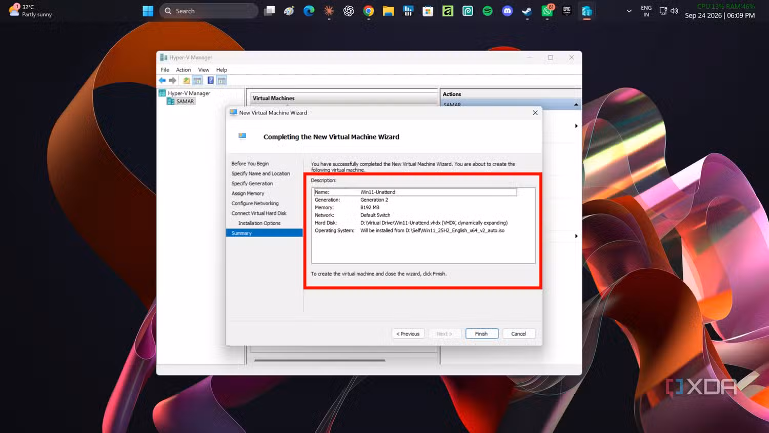 windows-11-fresh-installation-autorun-virtual-machine-settings