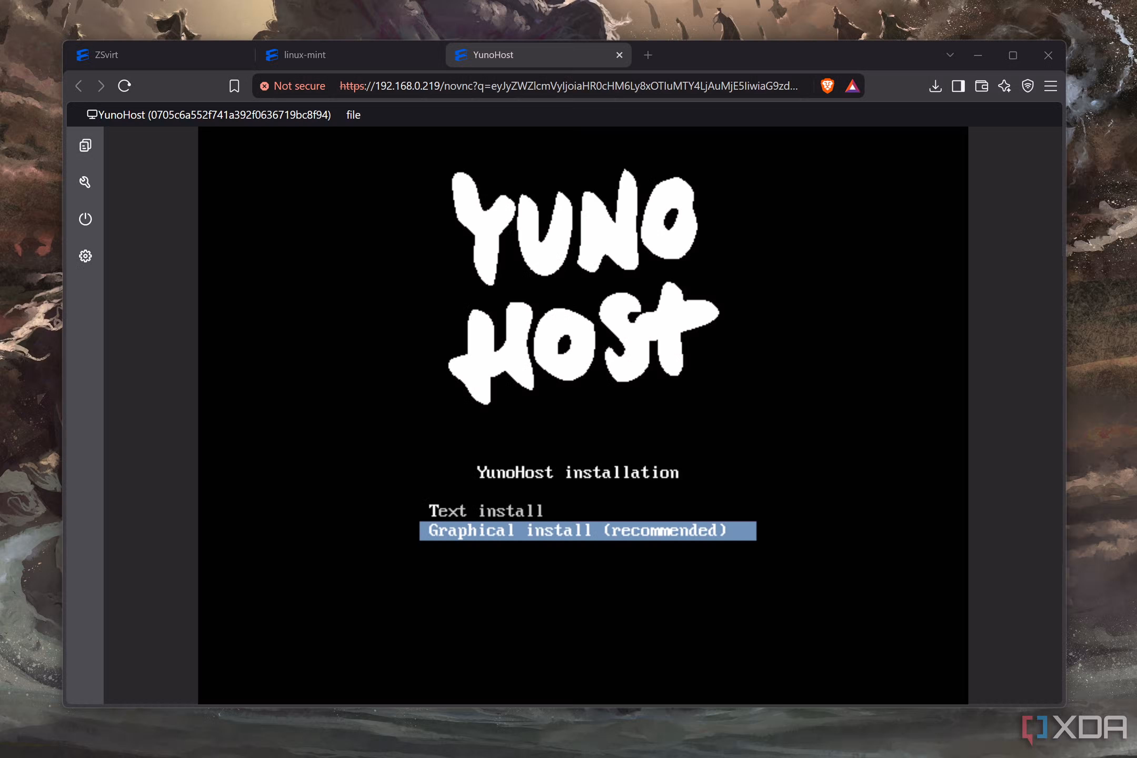 Accessing YunoHost on ZSVirt