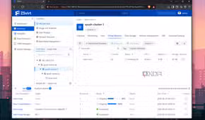 The VMs tab on ZSVirt