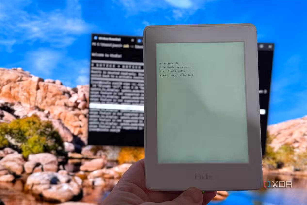 kindle ssh hello