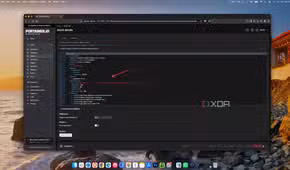 Portainer showing the Stirling PDF compose file with the autoheal label and health check