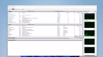 CPU tab in resource manager