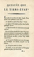 Qu'est-ce que le Tiers État?, de Sieyès, 1789.