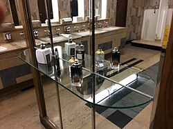 Gents' toilets in Harrods department store in London