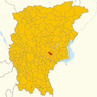 Poziția localității Luzzana