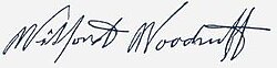 Signature of Wilford Woodruff