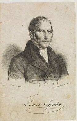 Auto-retrato de Spohr quando jovem.