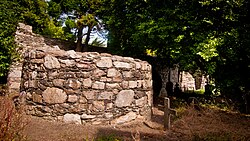 The remains of the round tower