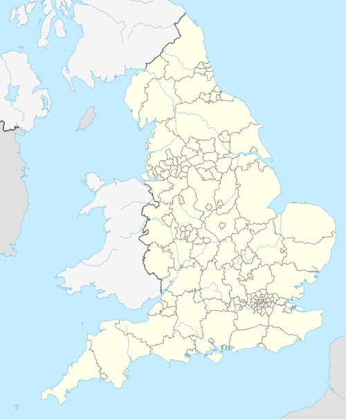 Carte des aéroports commerciaux d'Angleterre
