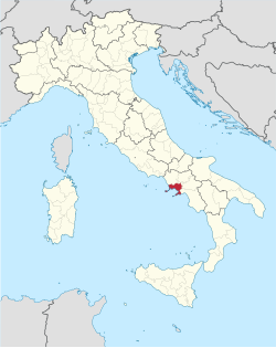 Città metropolitana di Napoli – Localizzazione