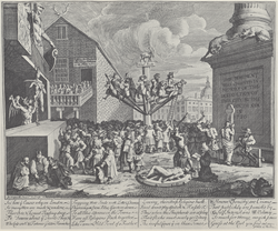 Emblematical Print on the South Sea Scheme, 1721