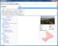 Ekran rezilta yon rechèch sou Wikipedya san koneksyon gras ak Kiwix.
