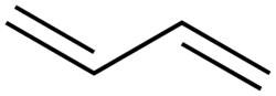 Skeletal formula of 1,3-butadiene