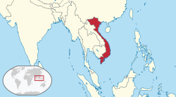 বরদের ভিয়েতনামর মানচিত্রগ