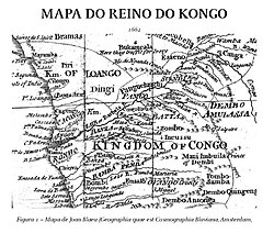 Map of Congo Kingdom in 1662