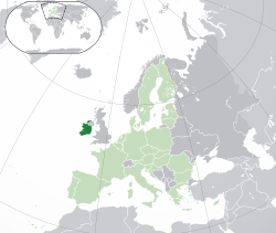 Situación de IrlandiyaIrlanda