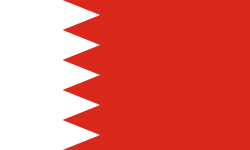 Flag of Bahrain.