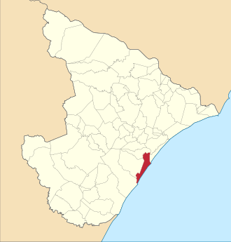 Localização de Aracaju em Sergipe
