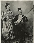A couple posing for a picture with Šargija