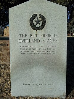 Fort Belknap (Texas) Historical Marker