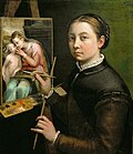 Sofonisba Anguissola: Zelfportret met ezel