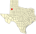 State map highlighting Hockley County