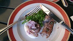 Spegesild, cold pickled herring