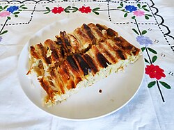 Vanilla filling pie