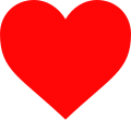 Red heart icon