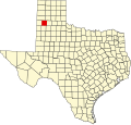 State map highlighting Castro County