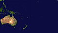 Photographie satellitaire de l'Océanie