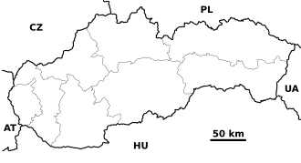 Location in Slovakia
