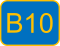 B10 road logo