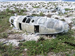 Aircraft wreckage on Howland
