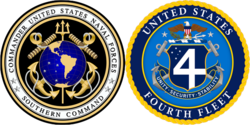 U.S. Naval Forces Southern Command / U.S. 4th Fleet official logos