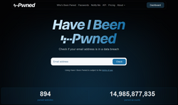 Haveibeenpwned אתר פופולרי לבדיקת מידע אודות פרצות נתונים.