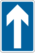 UK one-way sign