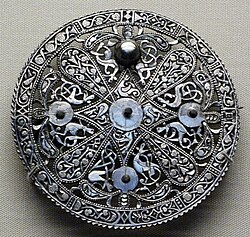 Anglo-Saxon brooch from the Pentney Hoard