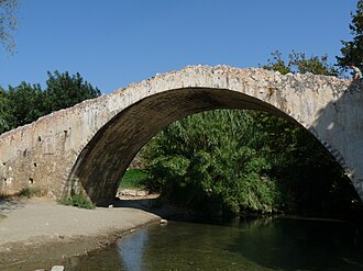 Venetian Bridge over Megalopotamos River