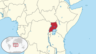 Location of Uganda