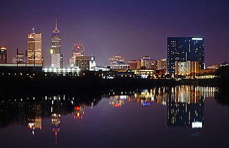 Bangunan tinggi di pusat bandar Indianapolis