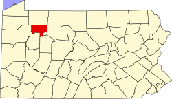 Läge i delstaten Pennsylvania.