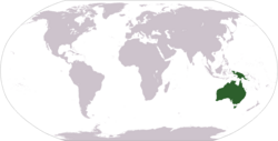 Location of Australia
