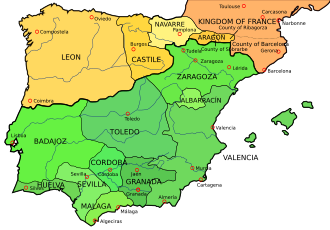 La península Ibèrica ca. 1037