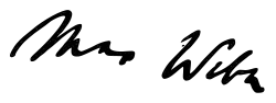 Signature de Max Weber