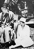 रवींद्रनाथ टागोर आणि व्हिक्टोरिया ओकॅम्पो 1924 मध्ये.